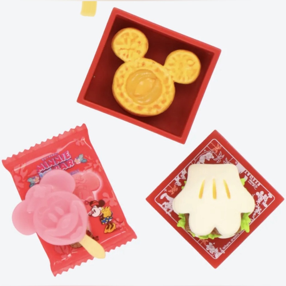Brand NEW Tokyo Disney Resort 2021 Park Food Motif Chopsticks Stand Set 3 Pcs
